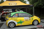 Rallye Český Krumlov: Čtvrtek v areálu výstaviště v Českých Budějovicích